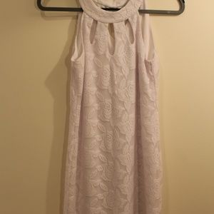 Rose Lace Dress with Cutouts